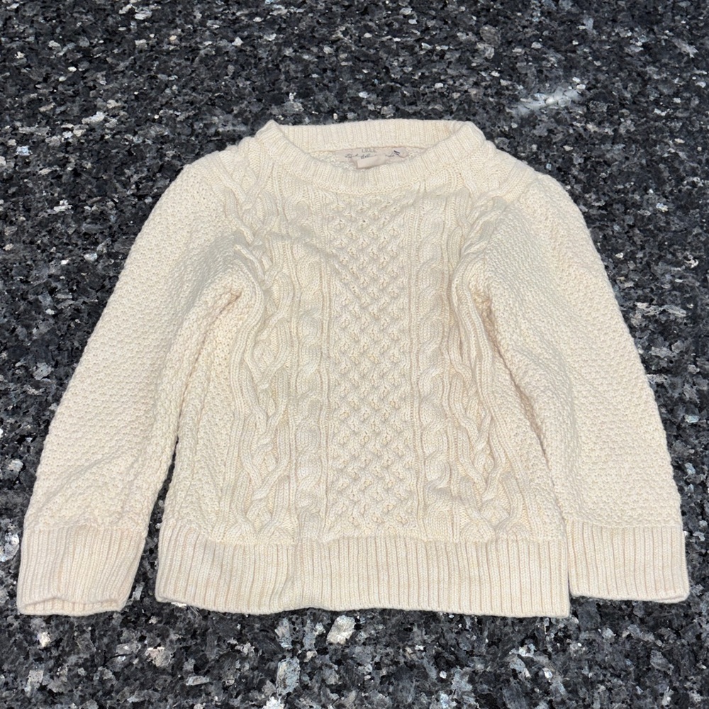 H&M Cream Cable Knit Turtleneck Sweater